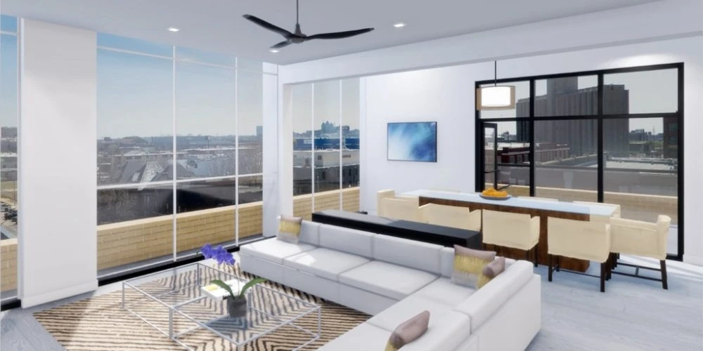 4101 Laclede Spacious Living Room